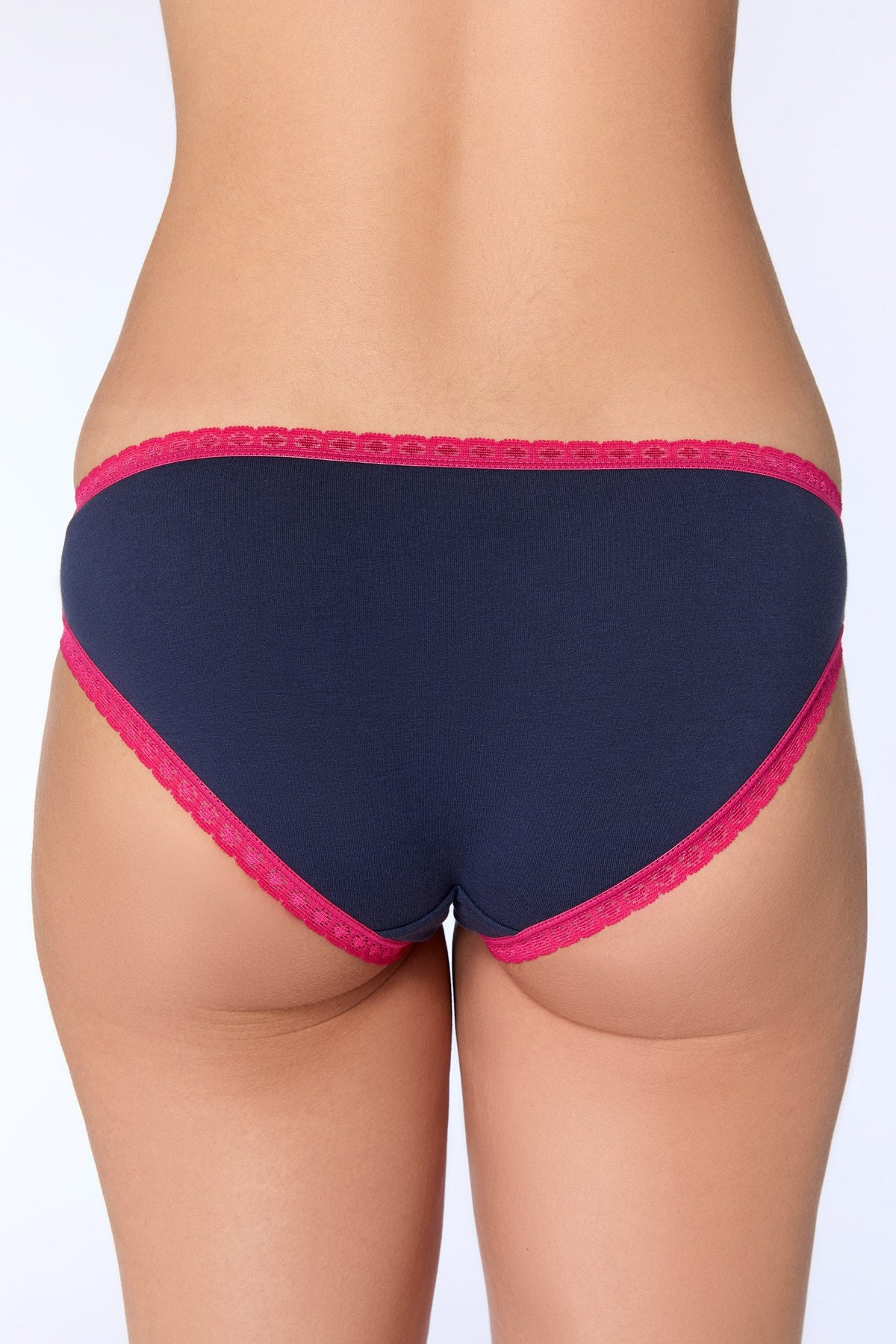 Women's Brief with Lace, Navy