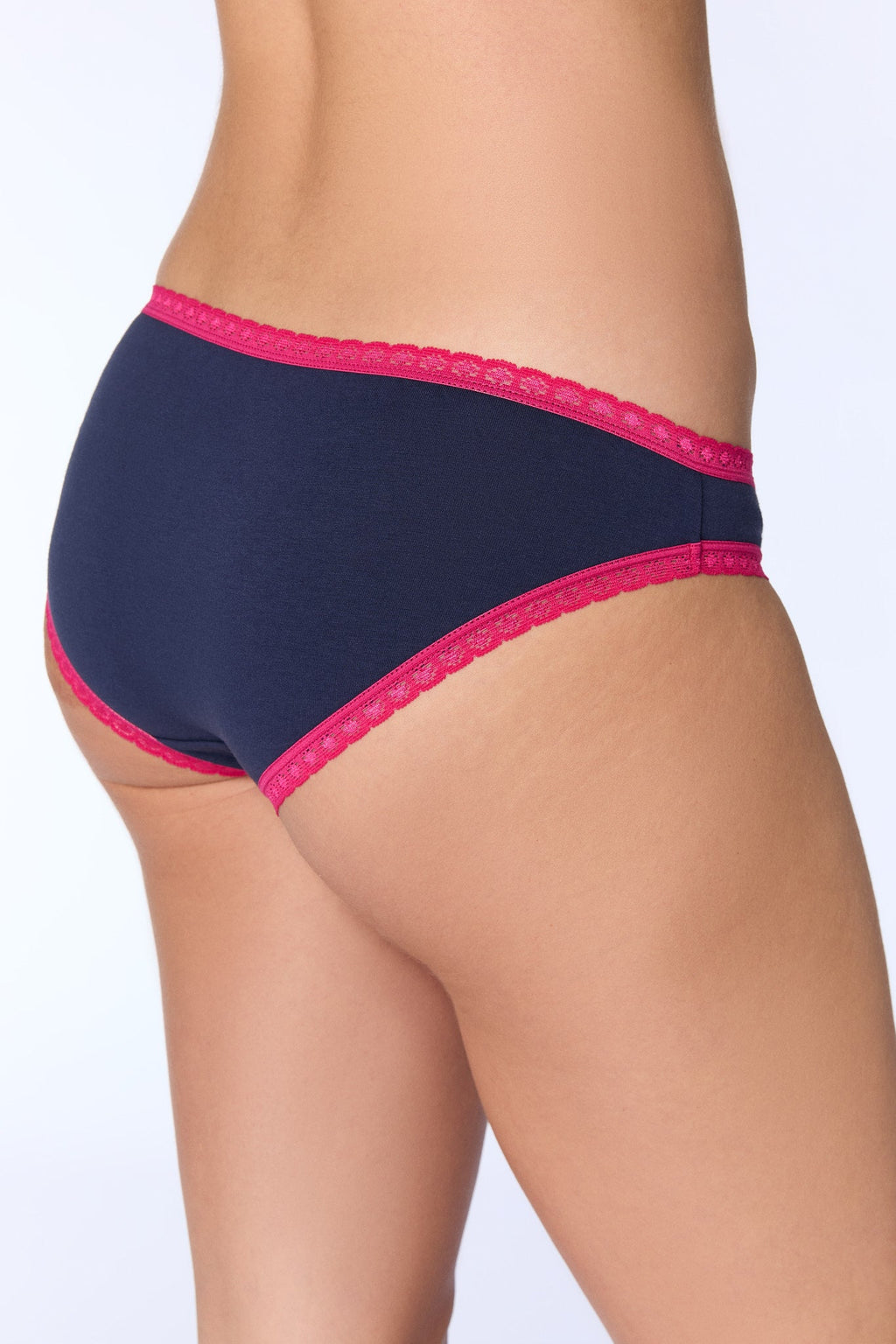 Women's Brief with Lace, Navy
