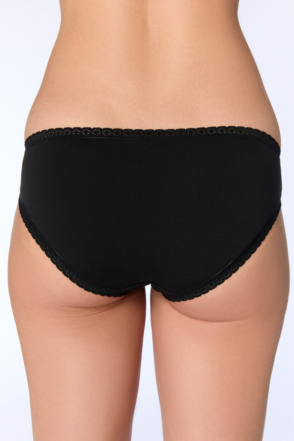 Women's Brief with Lace, Black 3-Pack