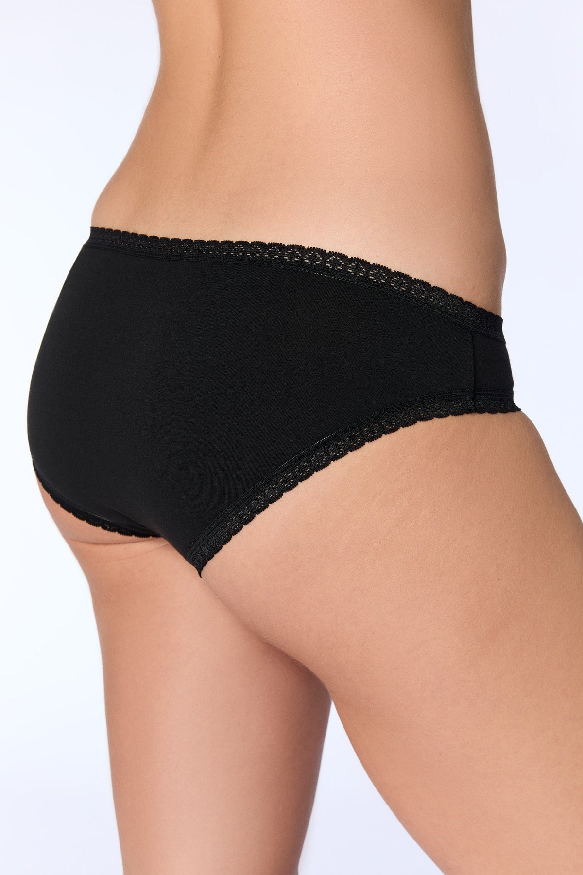 Women's Brief with Lace, Black 3-Pack
