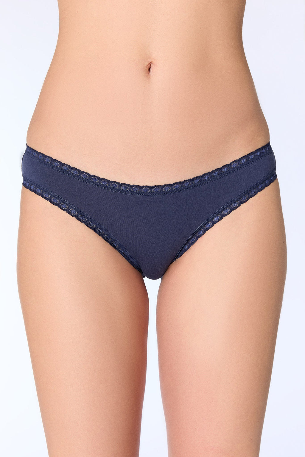 Women's Brief with Lace, Navy