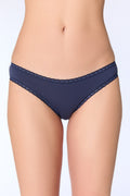 Women's Brief with Lace, Navy