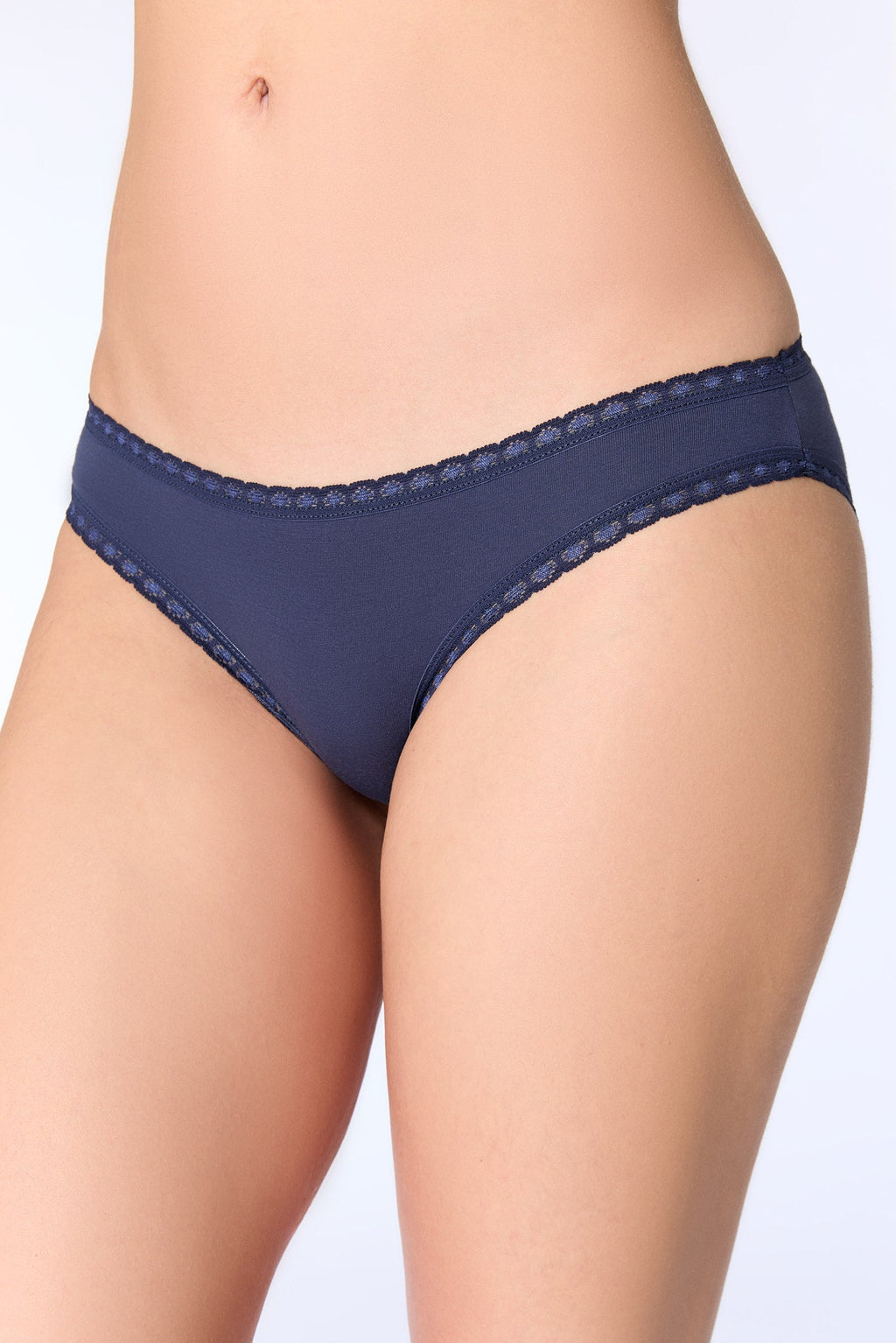Women's Brief with Lace, Navy