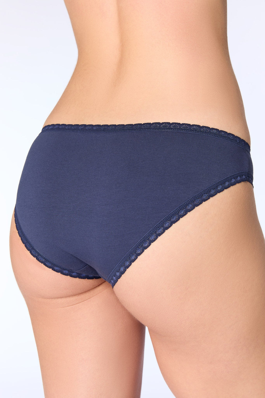 Women's Brief with Lace, Navy