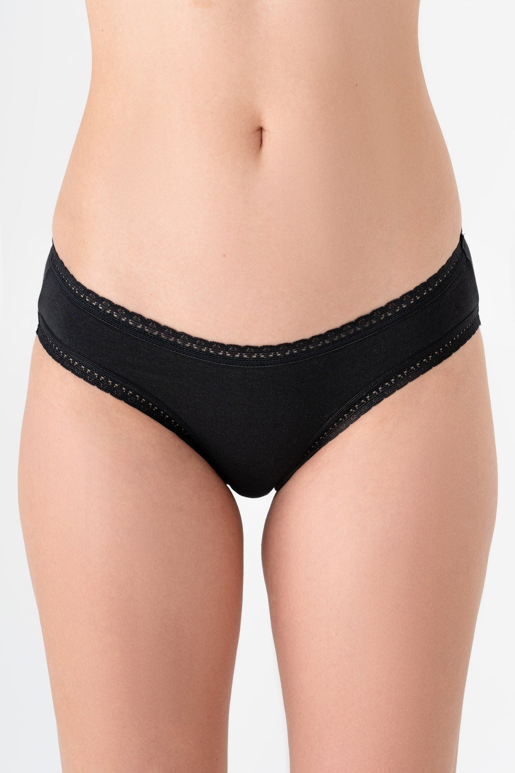 Women's Brief with Lace, Black