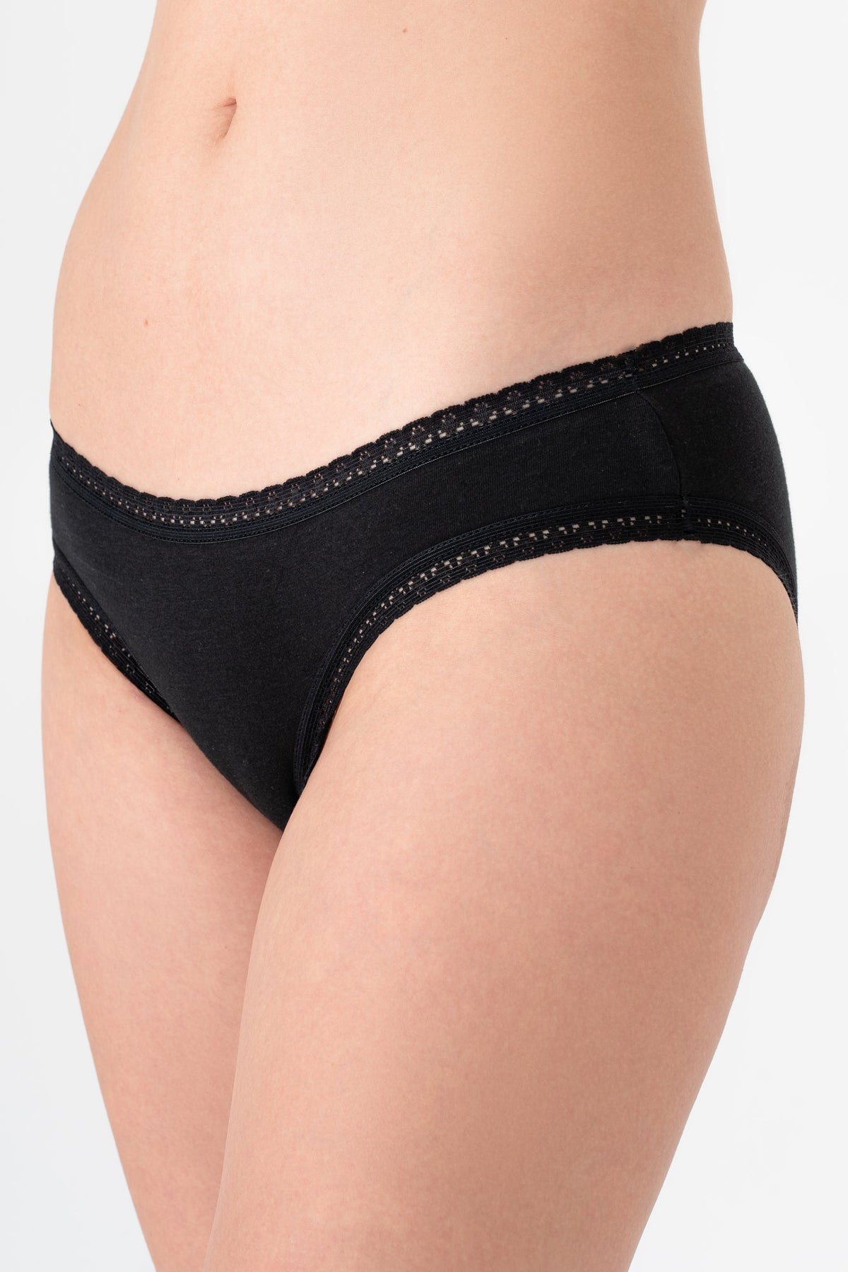 Women's Brief with Lace, Black