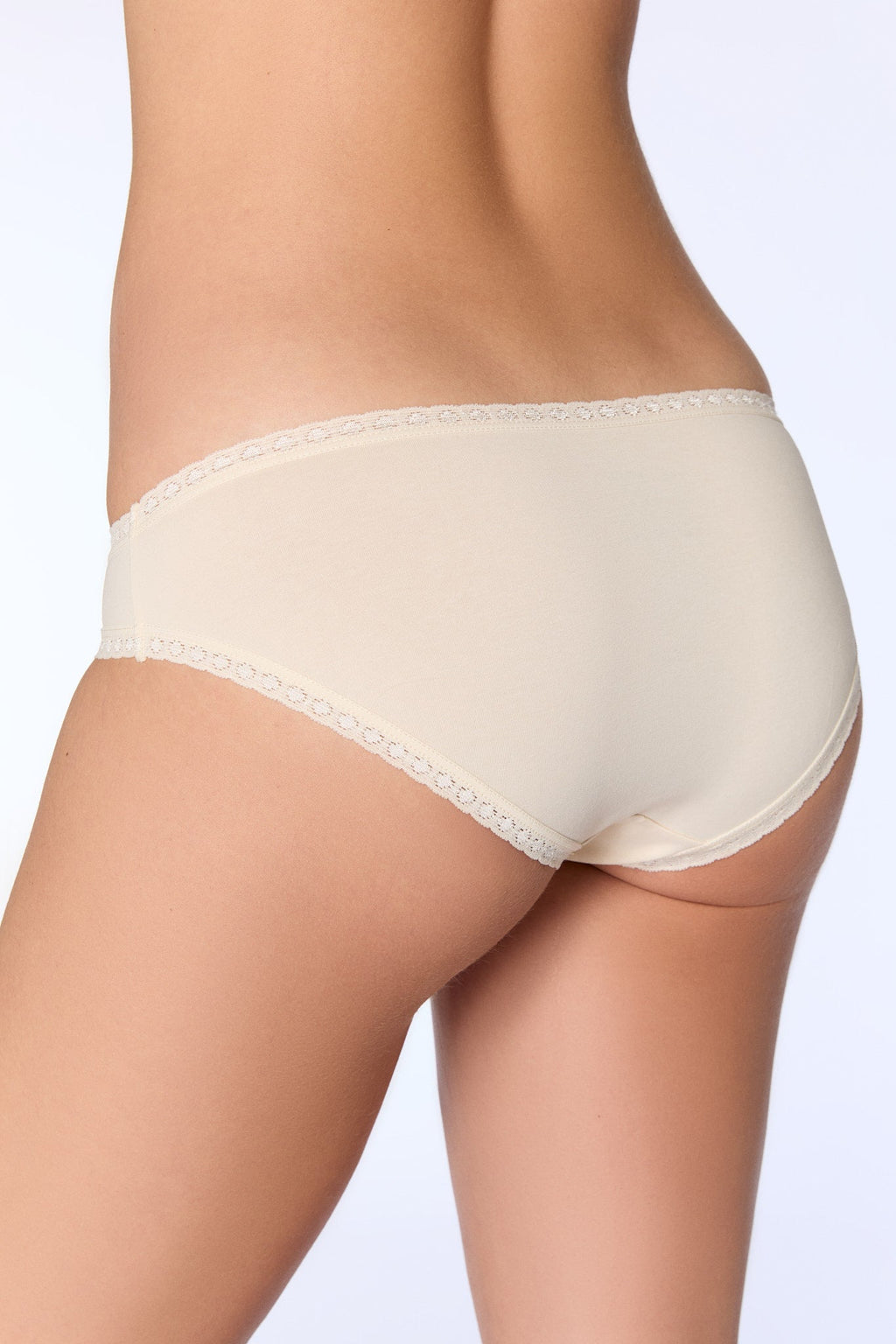 Women's Brief with Lace, Natural 3-Pack