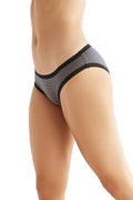 Women's Brief with Lace, Indigo - Ginger