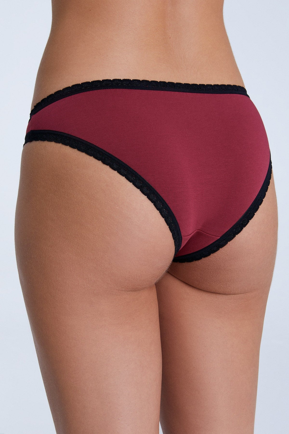 Women's Brief with Lace, Tibet Red 3-Pack