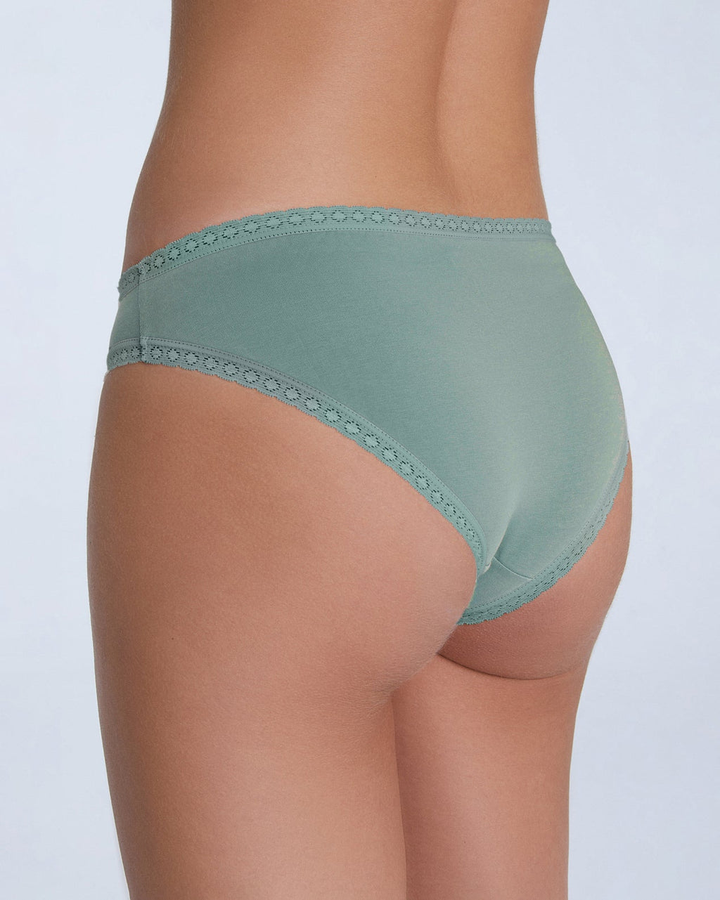 Women's Brief with Lace, Iceberg Green 3-Pack