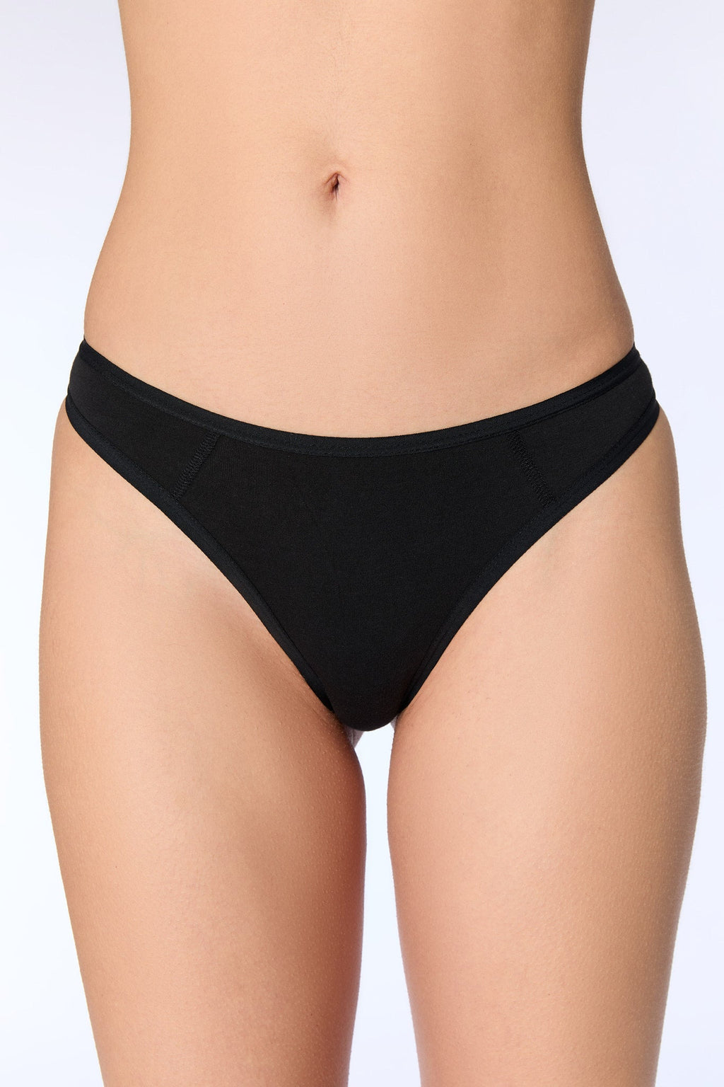 Women's Thong Brief, Black 3-Pack