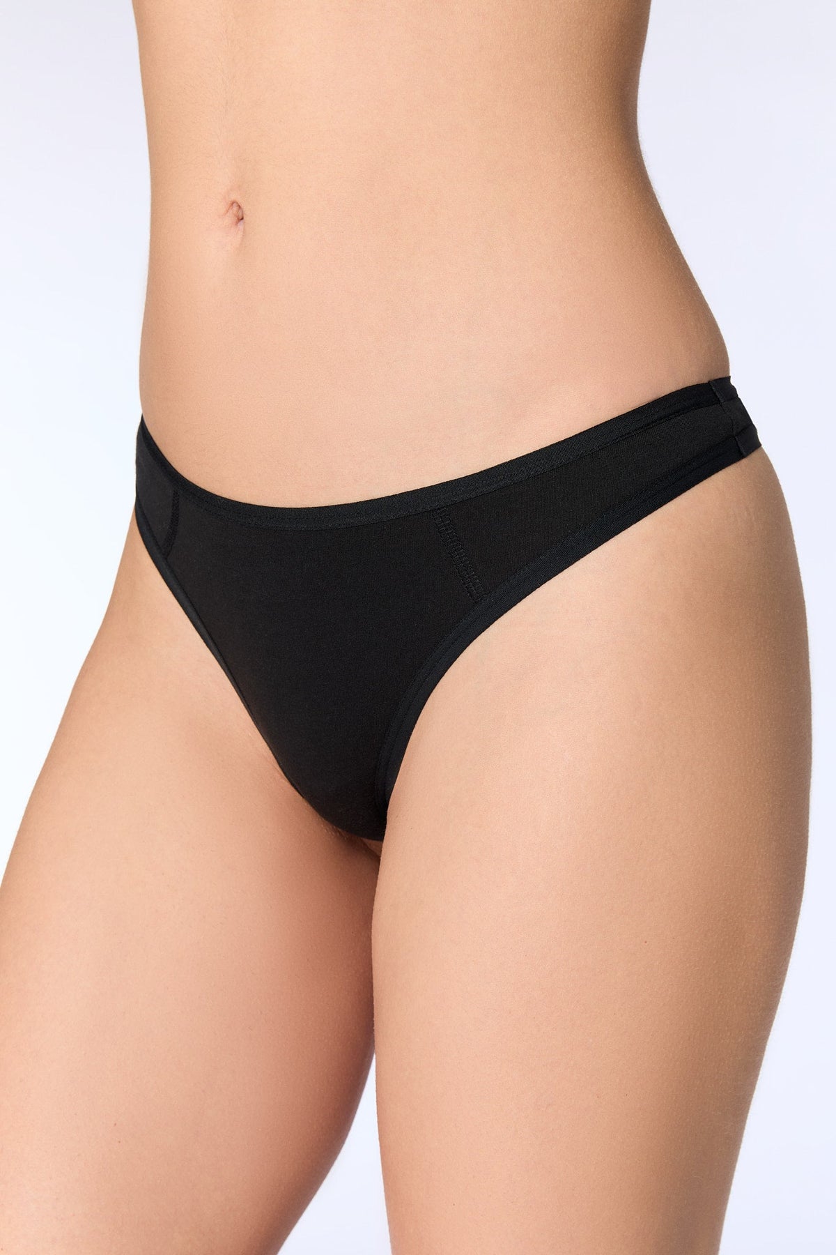 Women's Thong Brief, Black 3-Pack