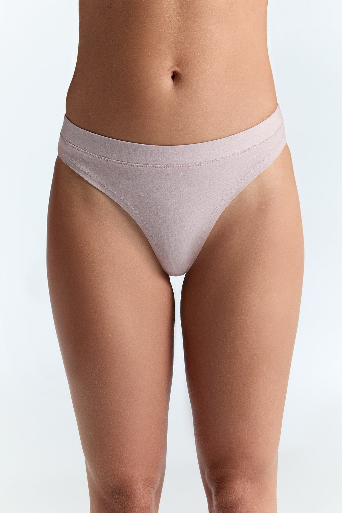 High Cut String Thong, Rose Smoke — Albero Natur