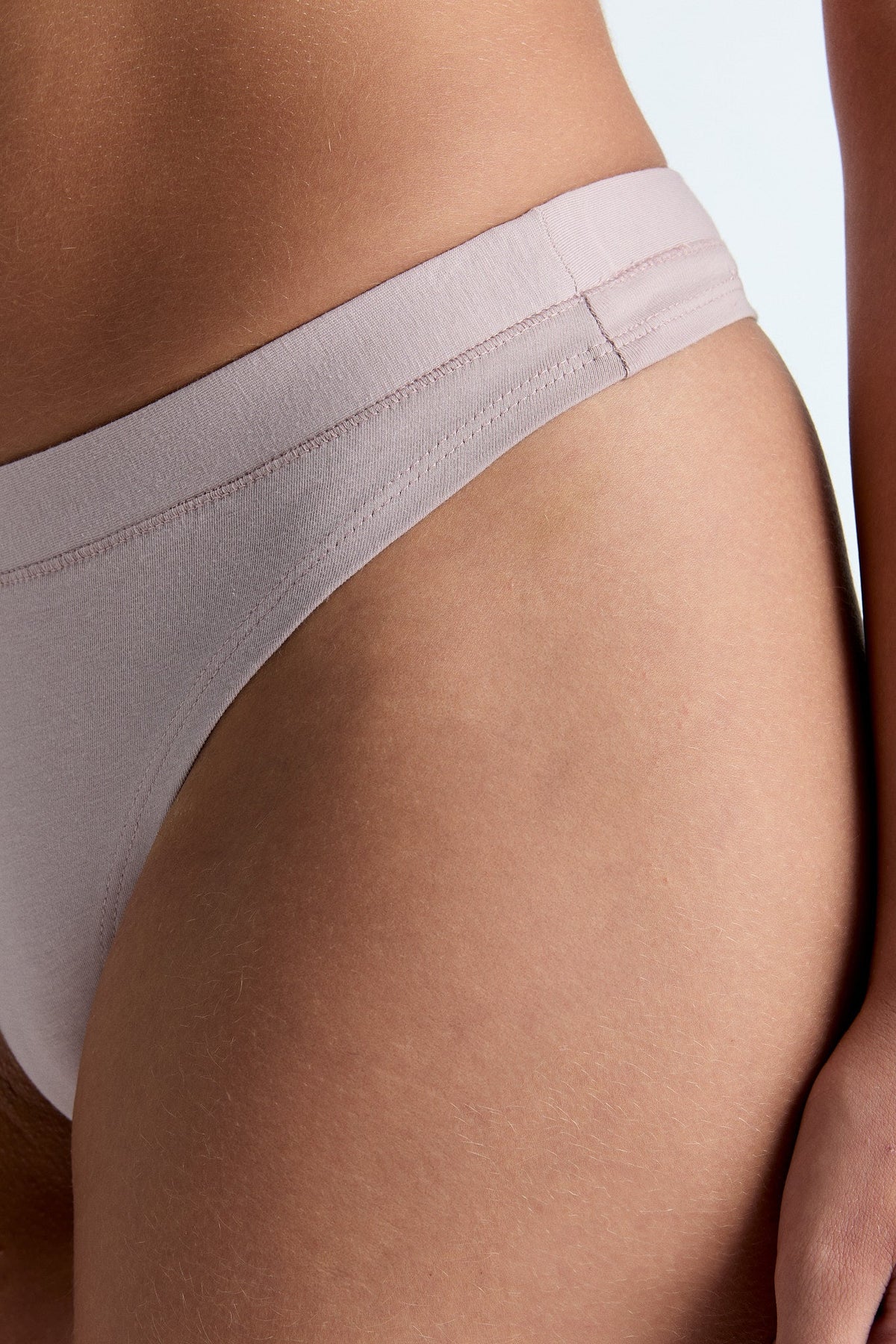 High Cut String Thong, Rose Smoke — Albero Natur, view 4