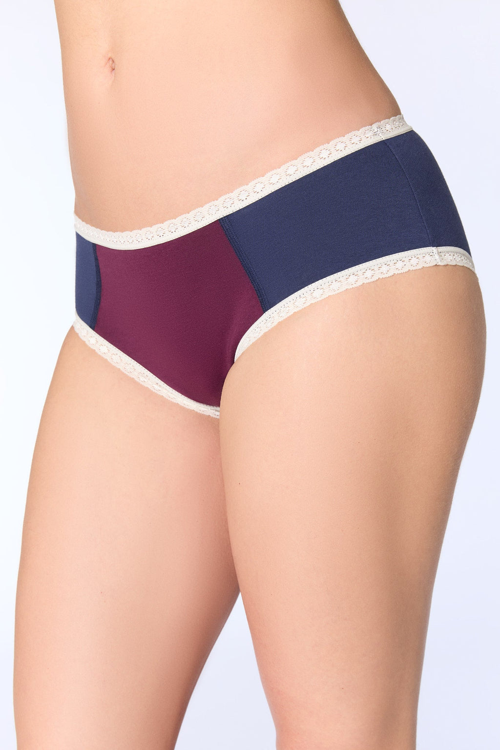 Hipster with Lace, Navy