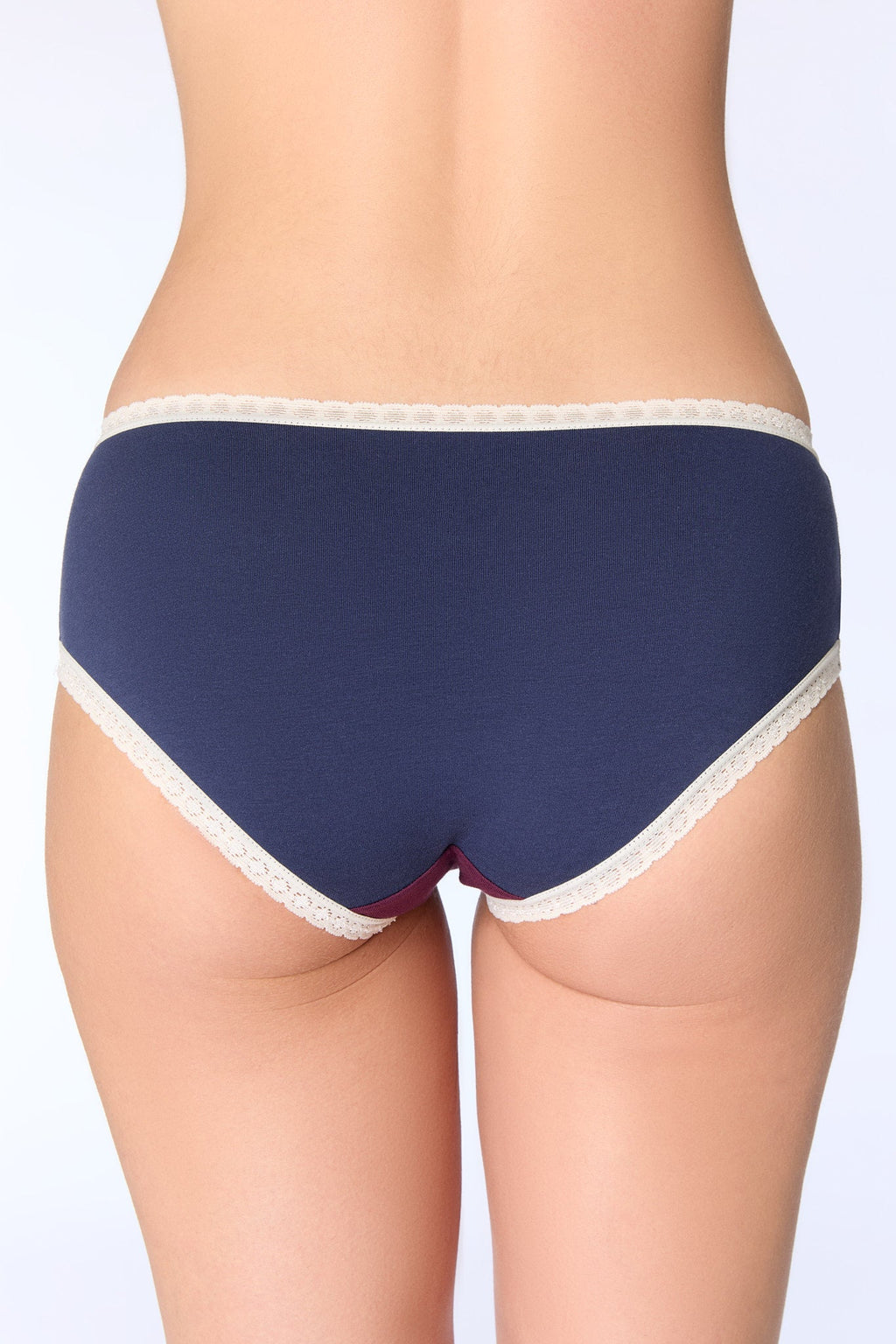 Hipster with Lace, Navy