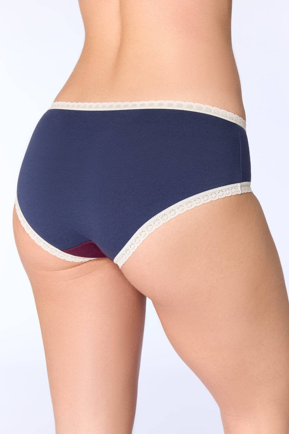 Hipster with Lace, Navy