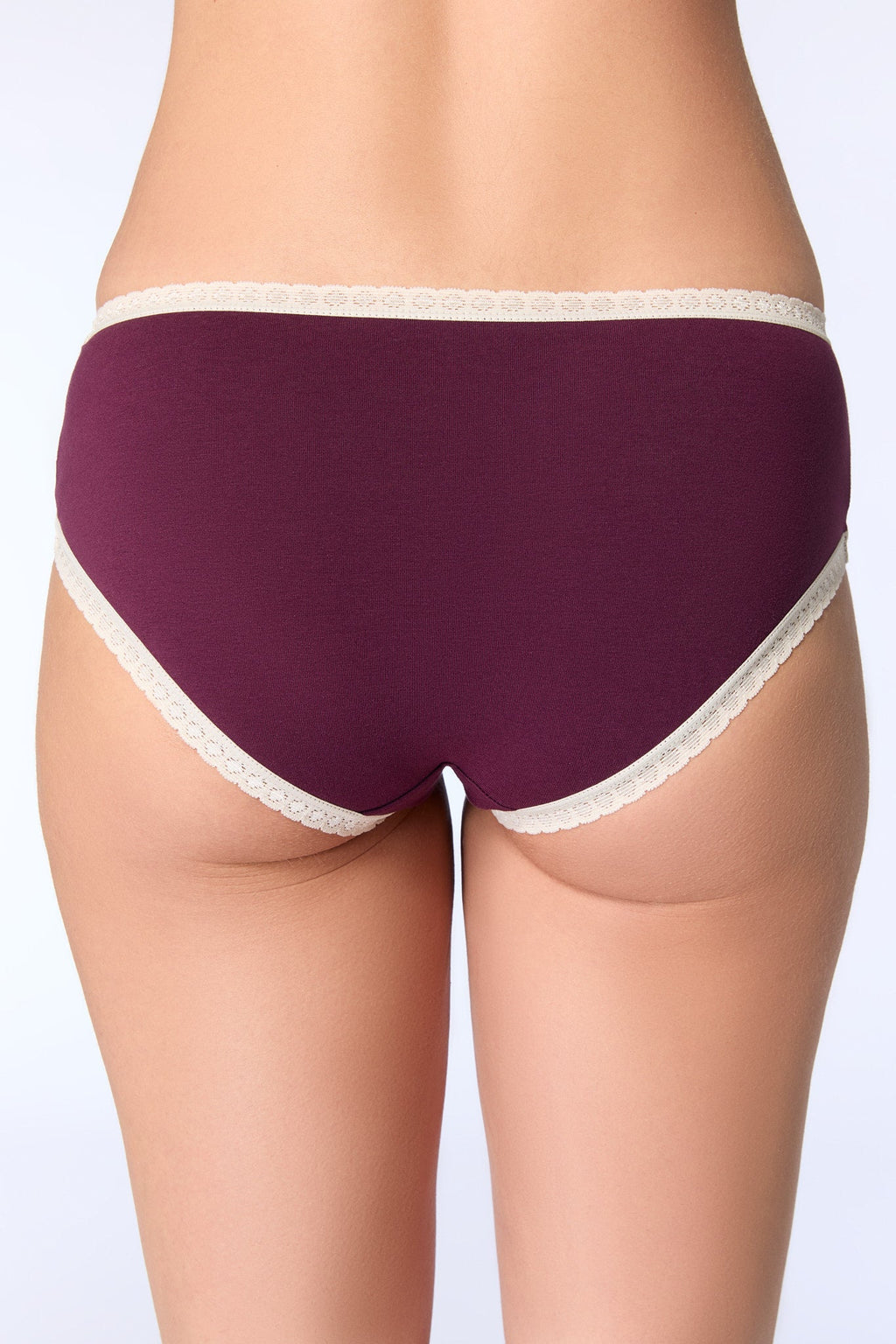 Hipster with Lace, Aubergine