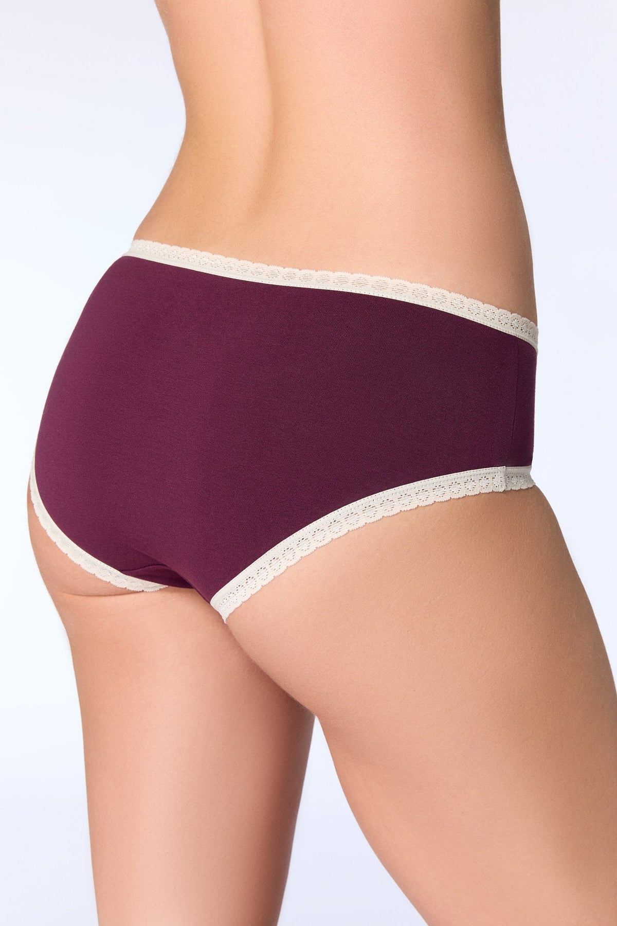 Hipster with Lace, Aubergine