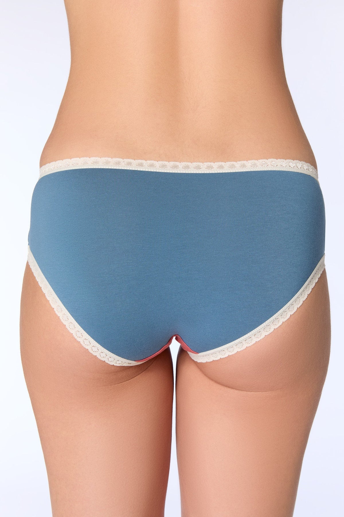 Hipster with Lace, Denim Blue