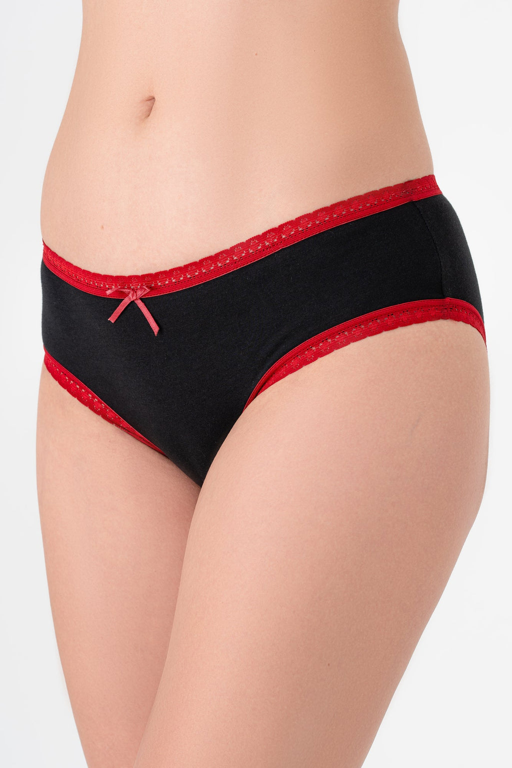 Women's Hipster with Lace, Black