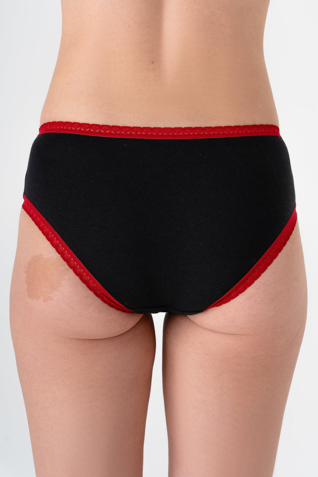 Women's Hipster with Lace, Black