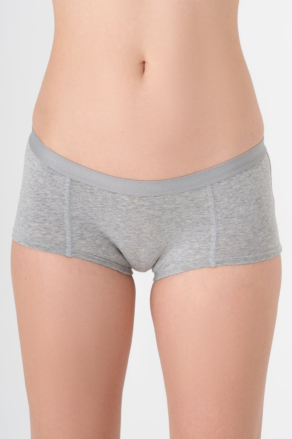 Women's Boyshorts, Light Grey — Albero Natur