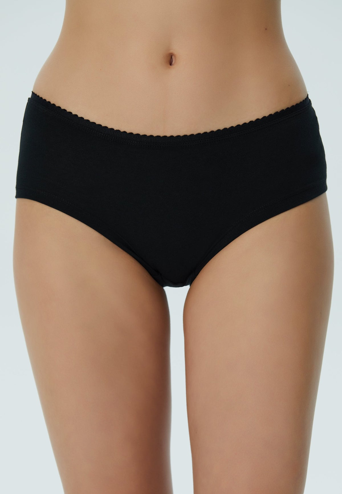 Women's Pants with Fine Lace, Black — Albero Natur