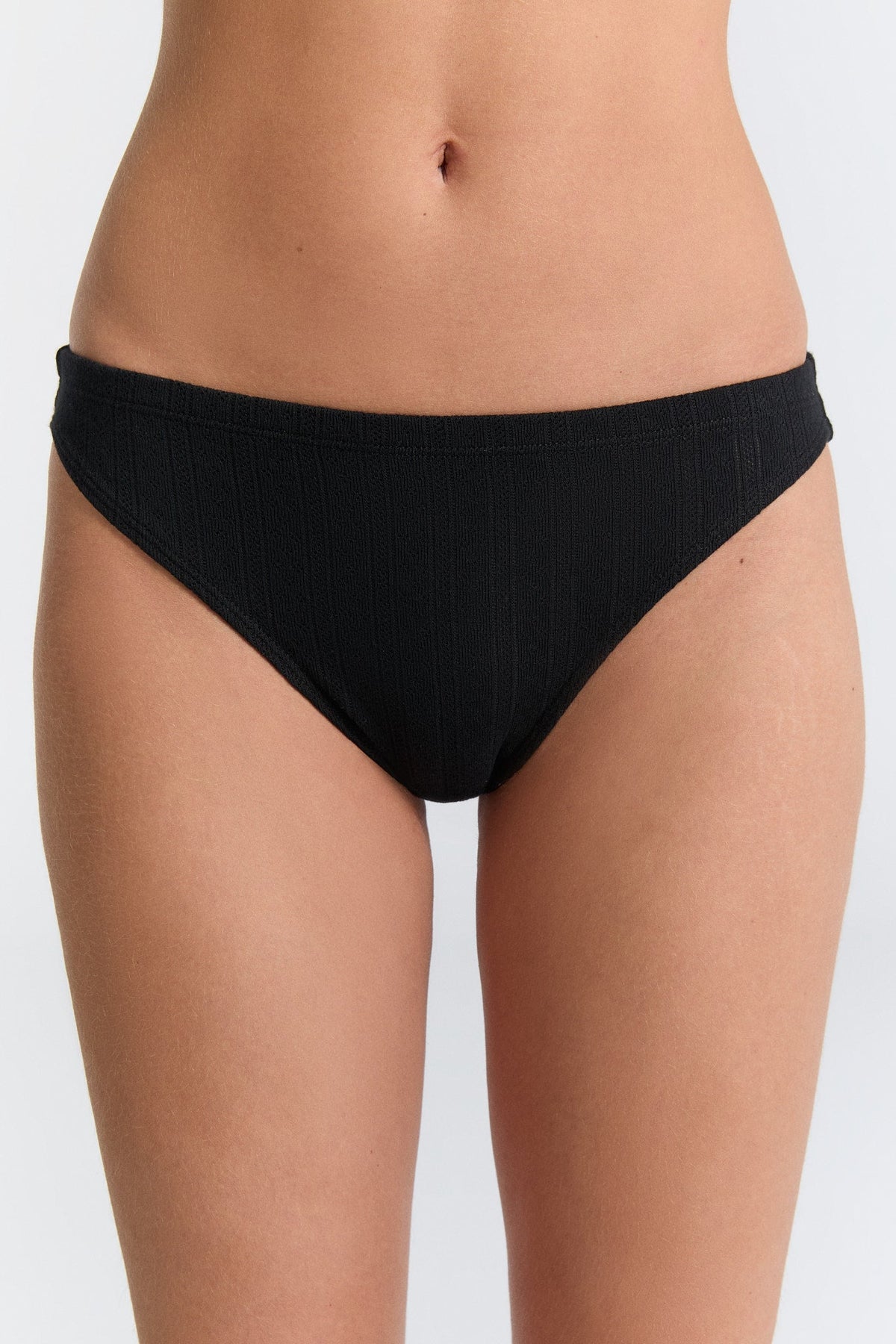 Women's Jacquard Brief, Black — Albero Natur