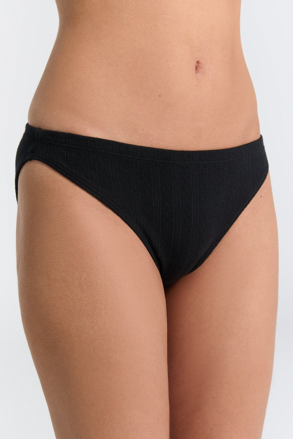 Women's Jacquard Brief, Black — Albero Natur, view 2