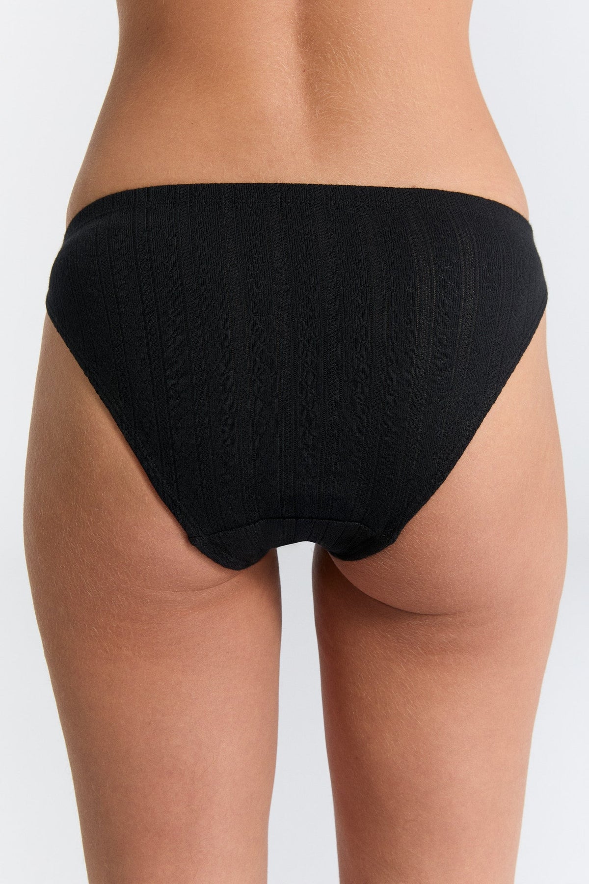Women's Jacquard Brief, Black — Albero Natur, view 4
