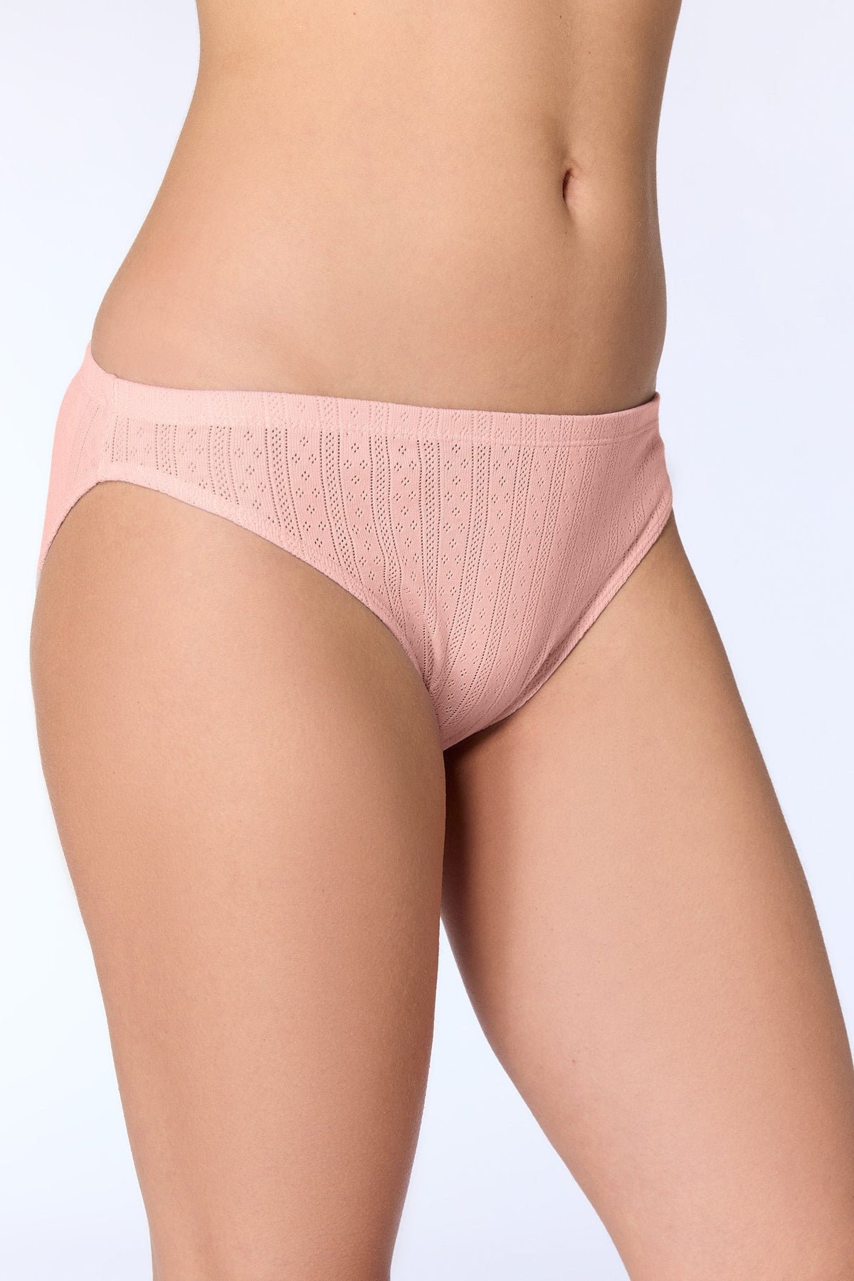 Women's Jacquard Brief, Peach — Albero Natur, view 2