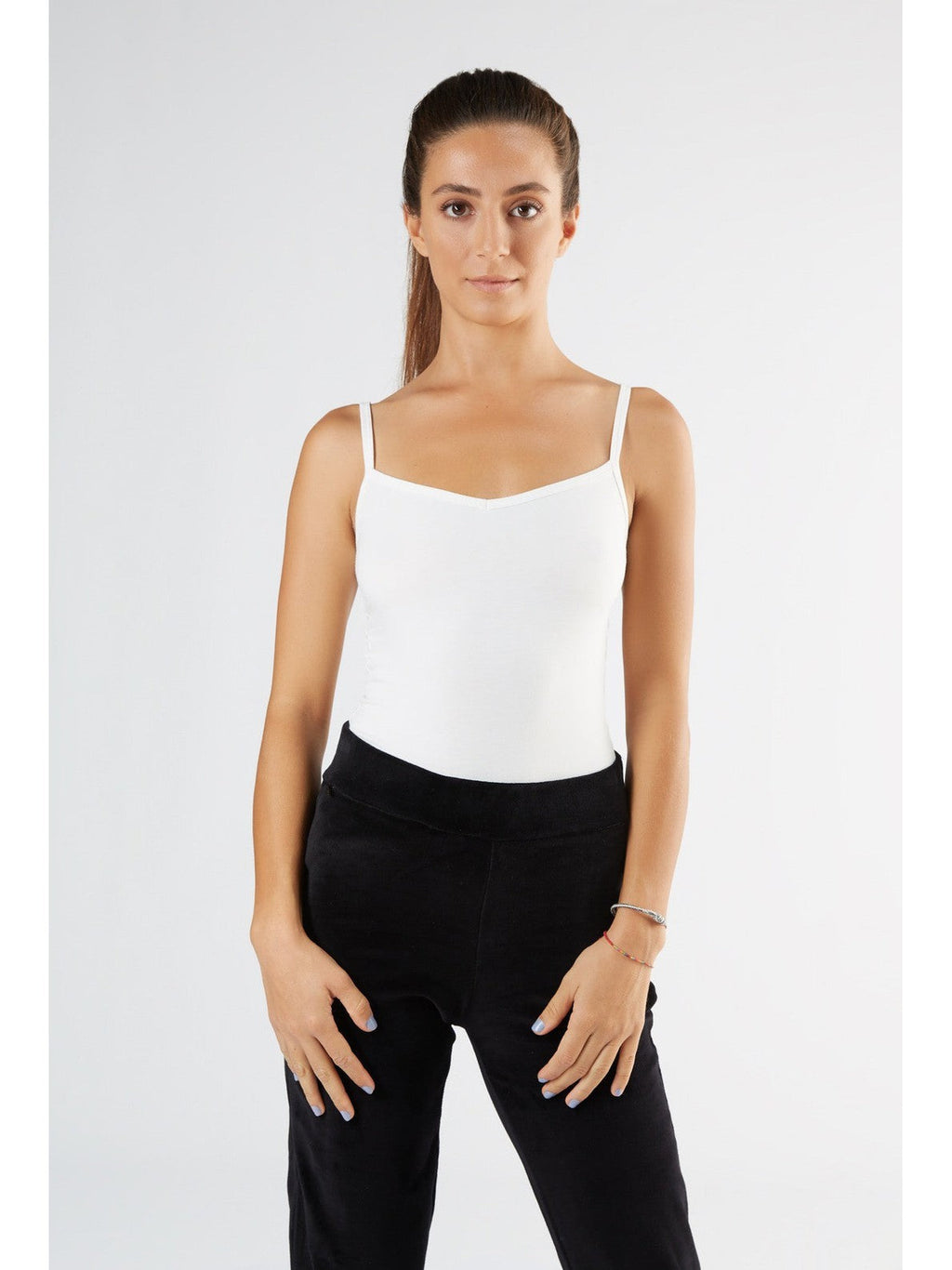 Women's Strappy - Top Stretch, Natural White