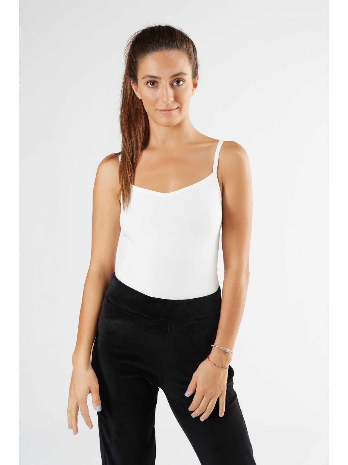 Women's Strappy - Top Stretch, Natural White