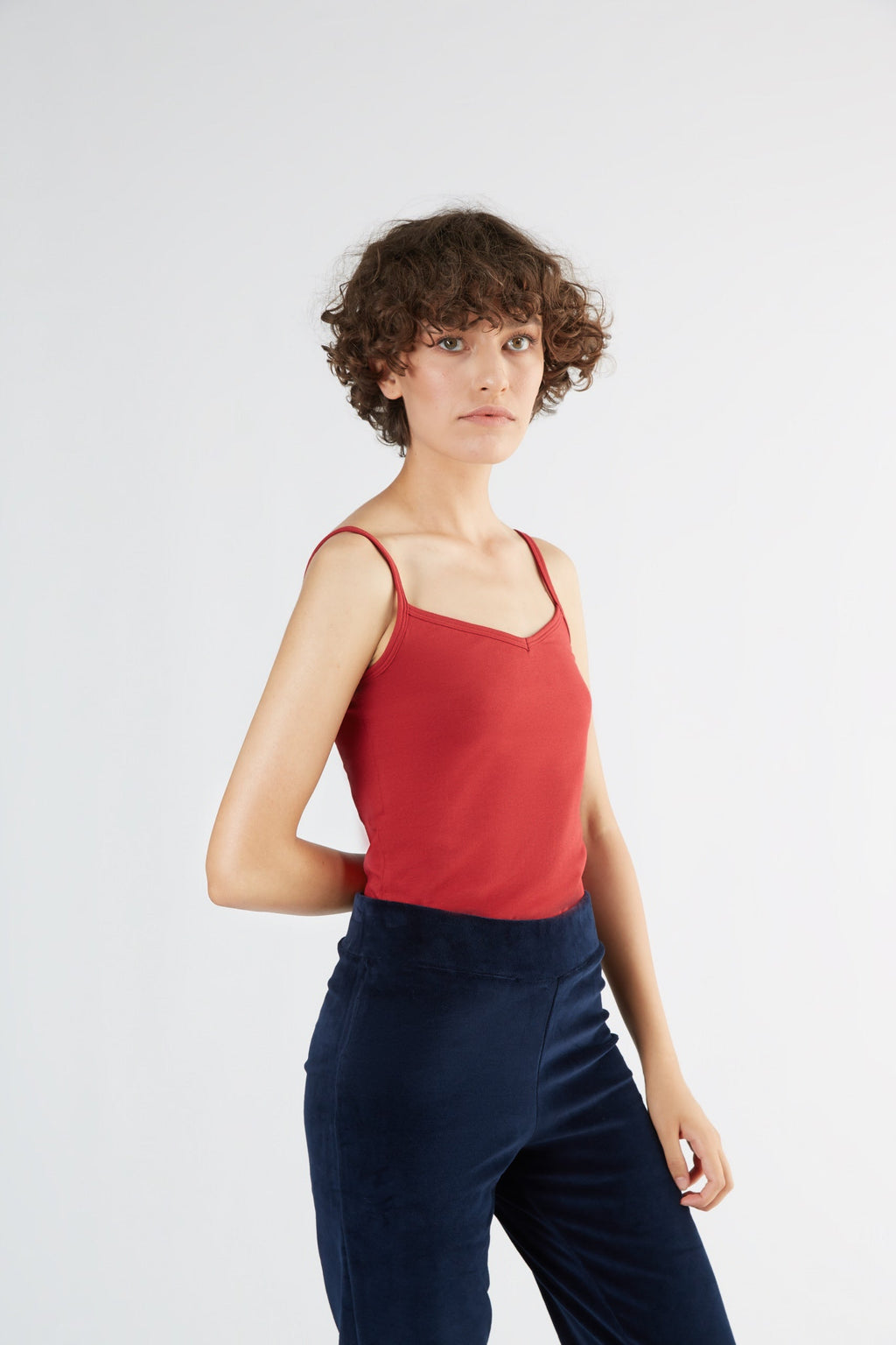 Women's Strappy - Top Stretch, Red