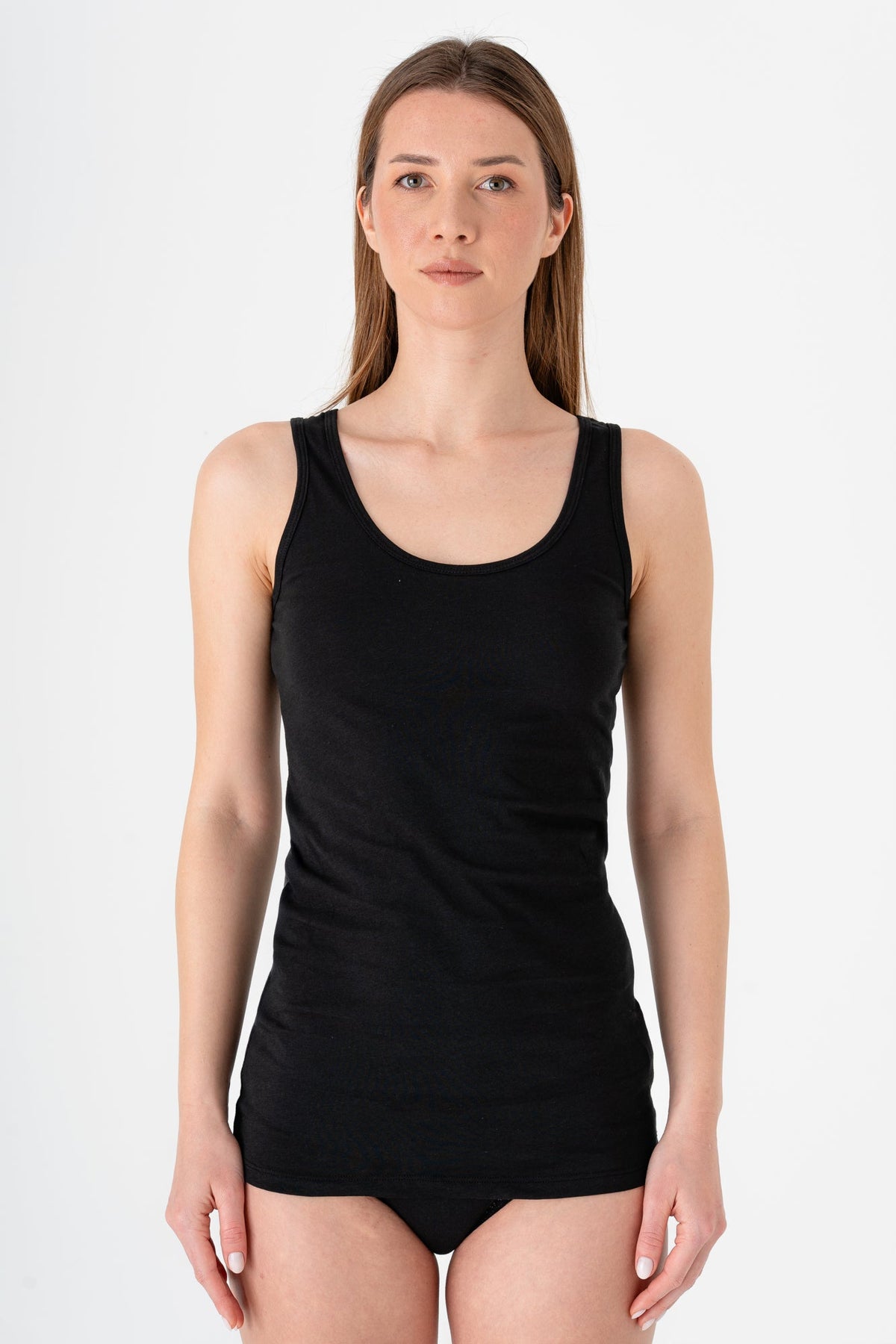 Women's Vest Top, Black — Albero Natur