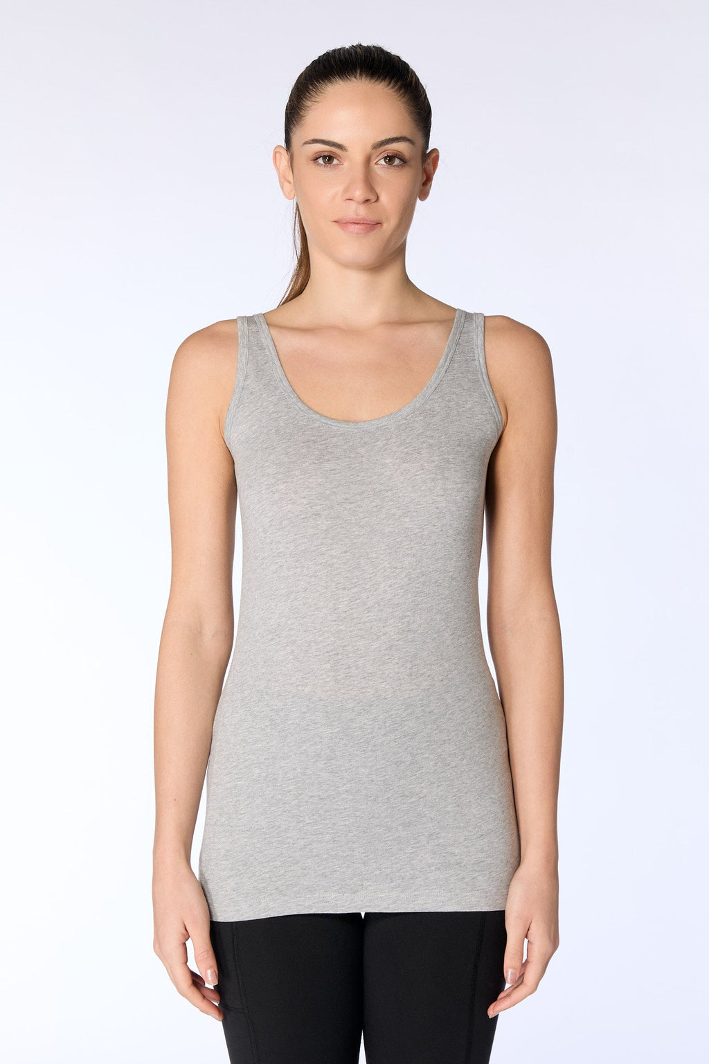 Women's Vest Top, Grey - Melange