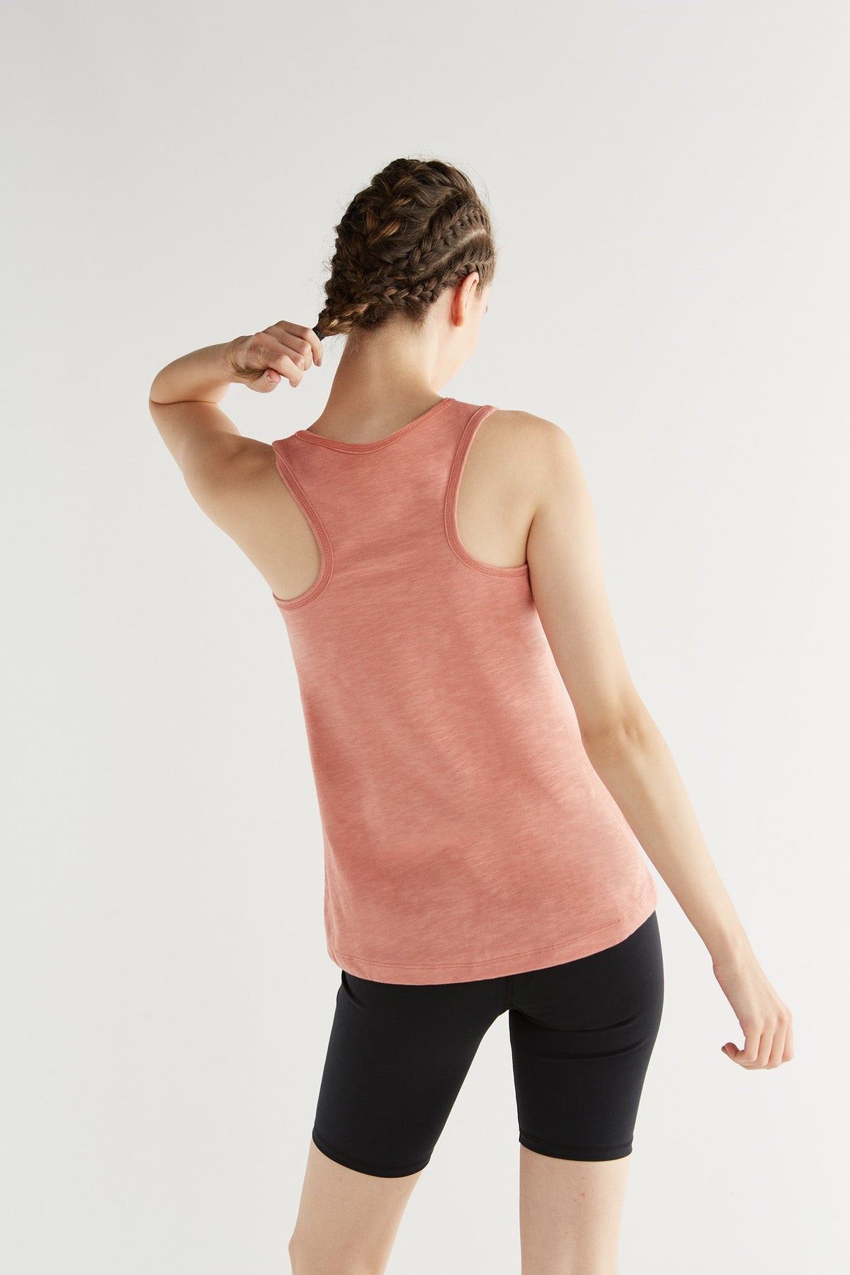 Women's Slub Jersey - Top, Salmon Red