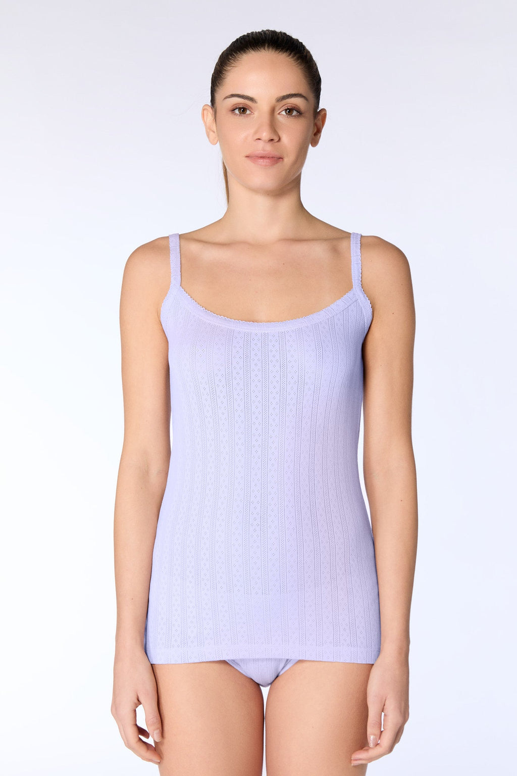 Women's Jacquard Top, Lavender Blue