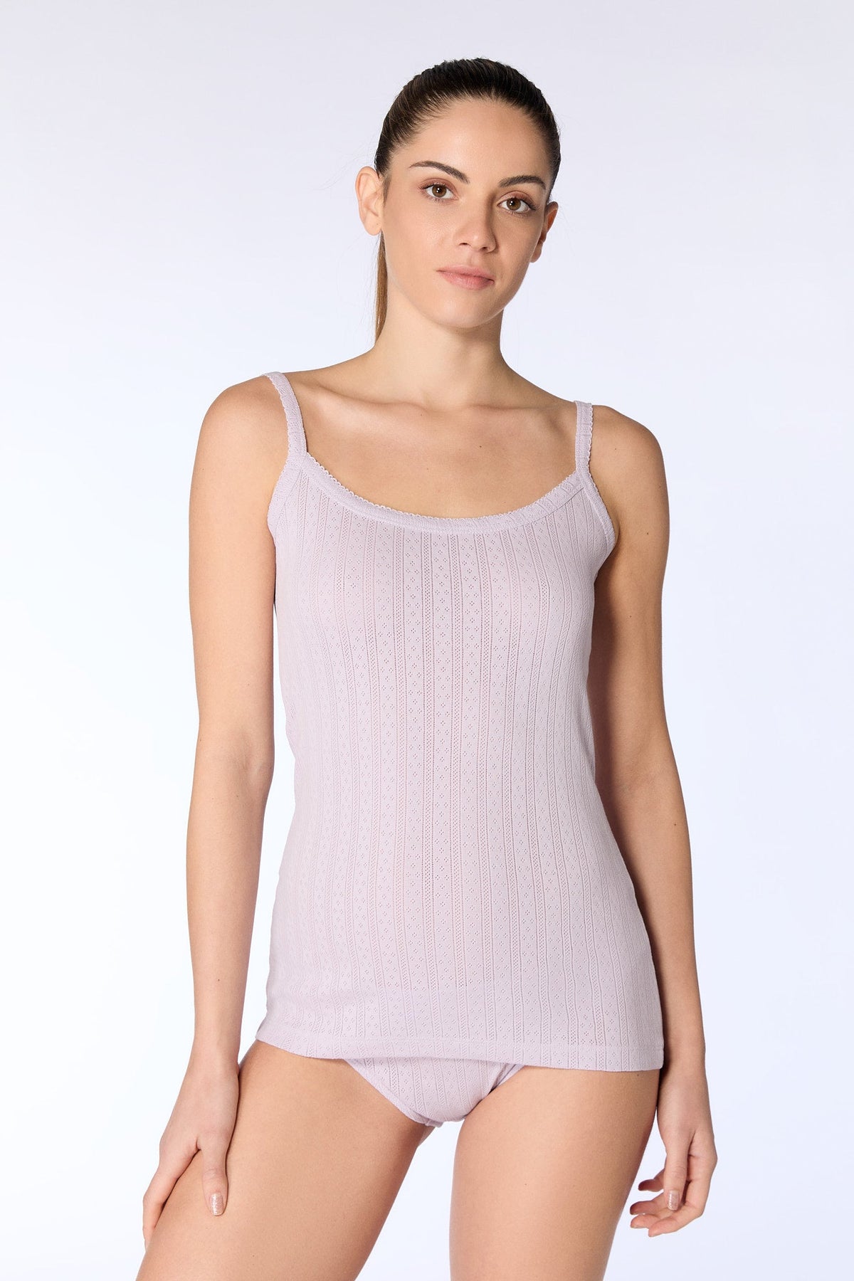 Women's Jacquard Top, Pale Lilac