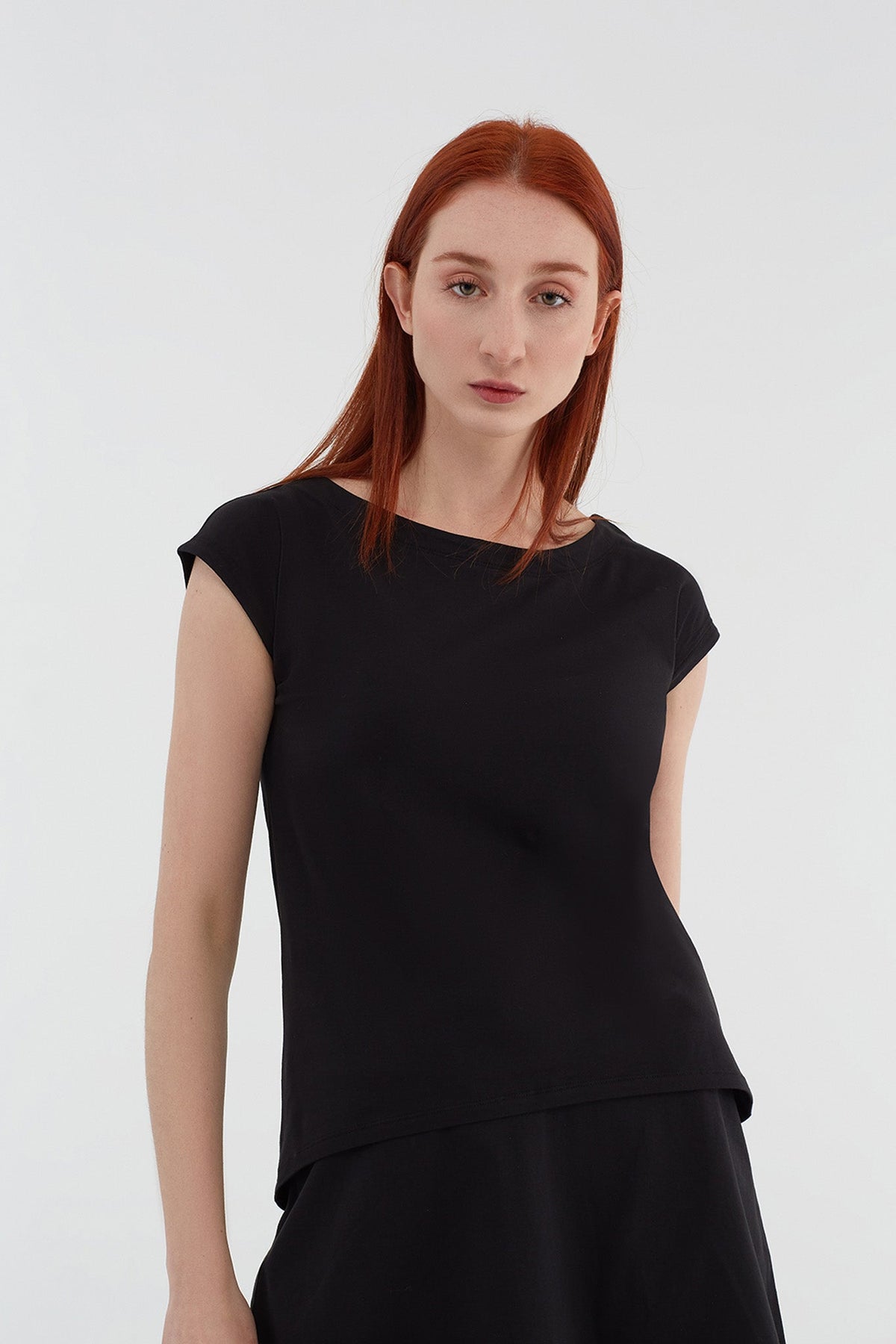 Women's Blouse-Shirt, Black — Leela Cotton