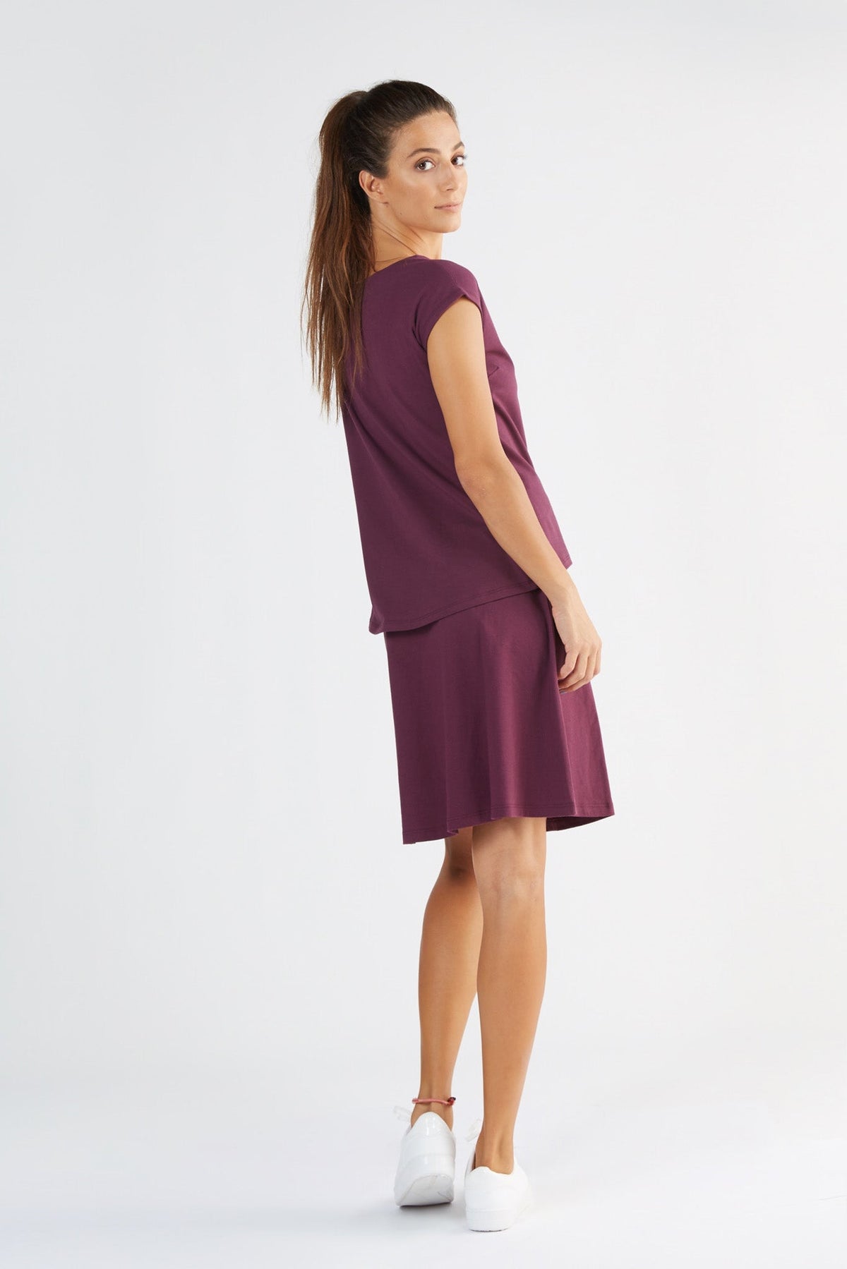 Women's Blouse - Shirt, Aubergine