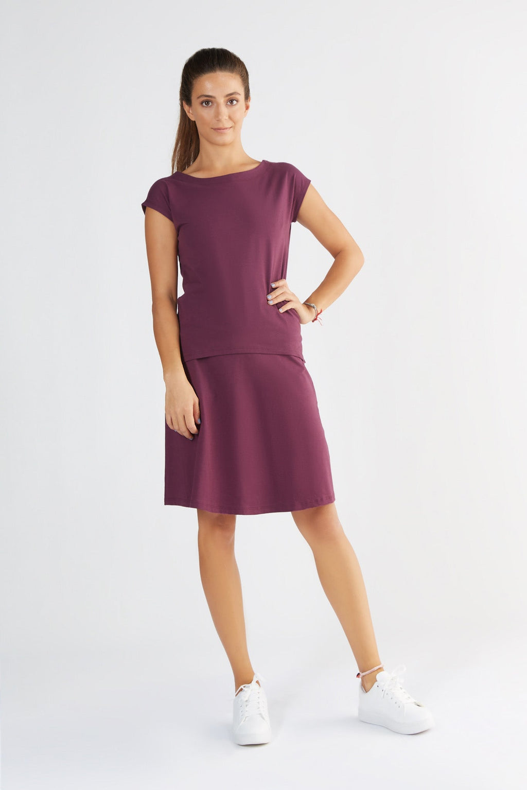 Women's Blouse - Shirt, Aubergine