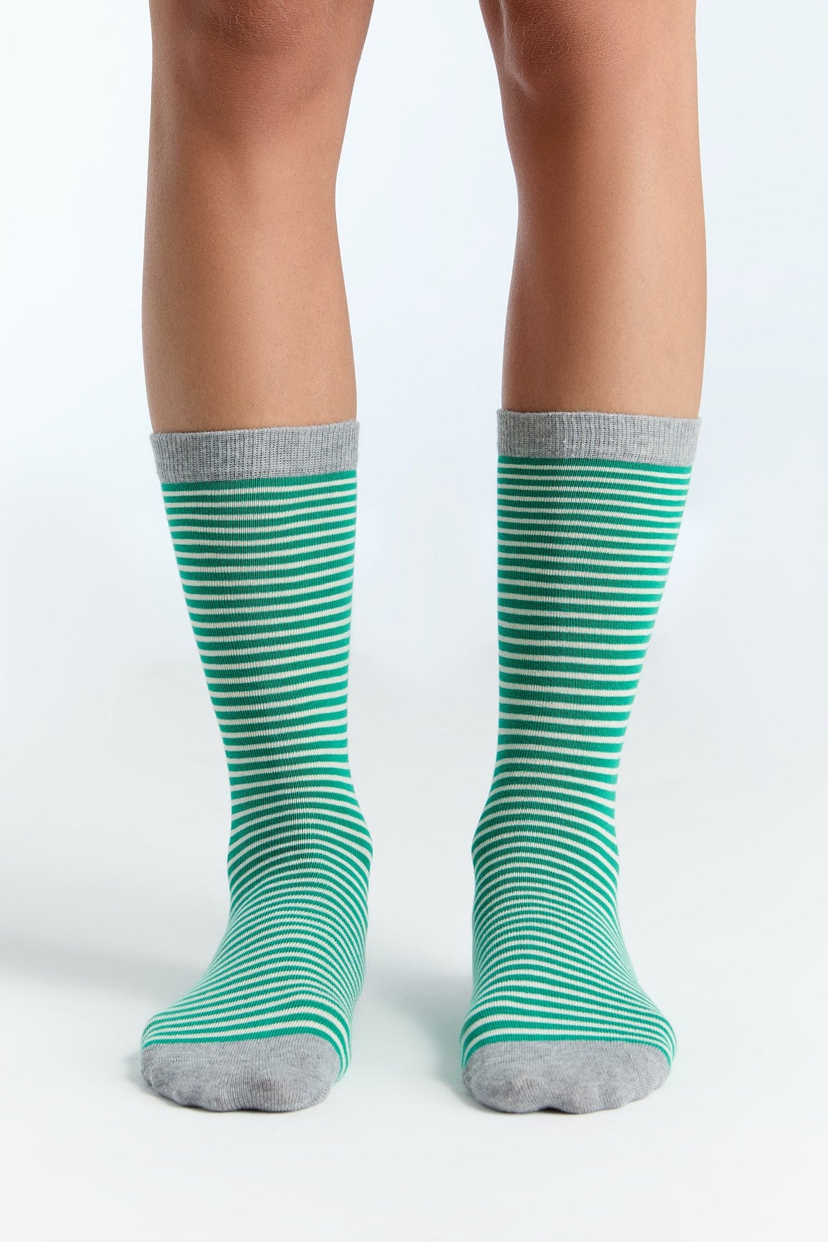Unisex Socks, Green-Natural (6-Pack) — Albero Natur, view 2