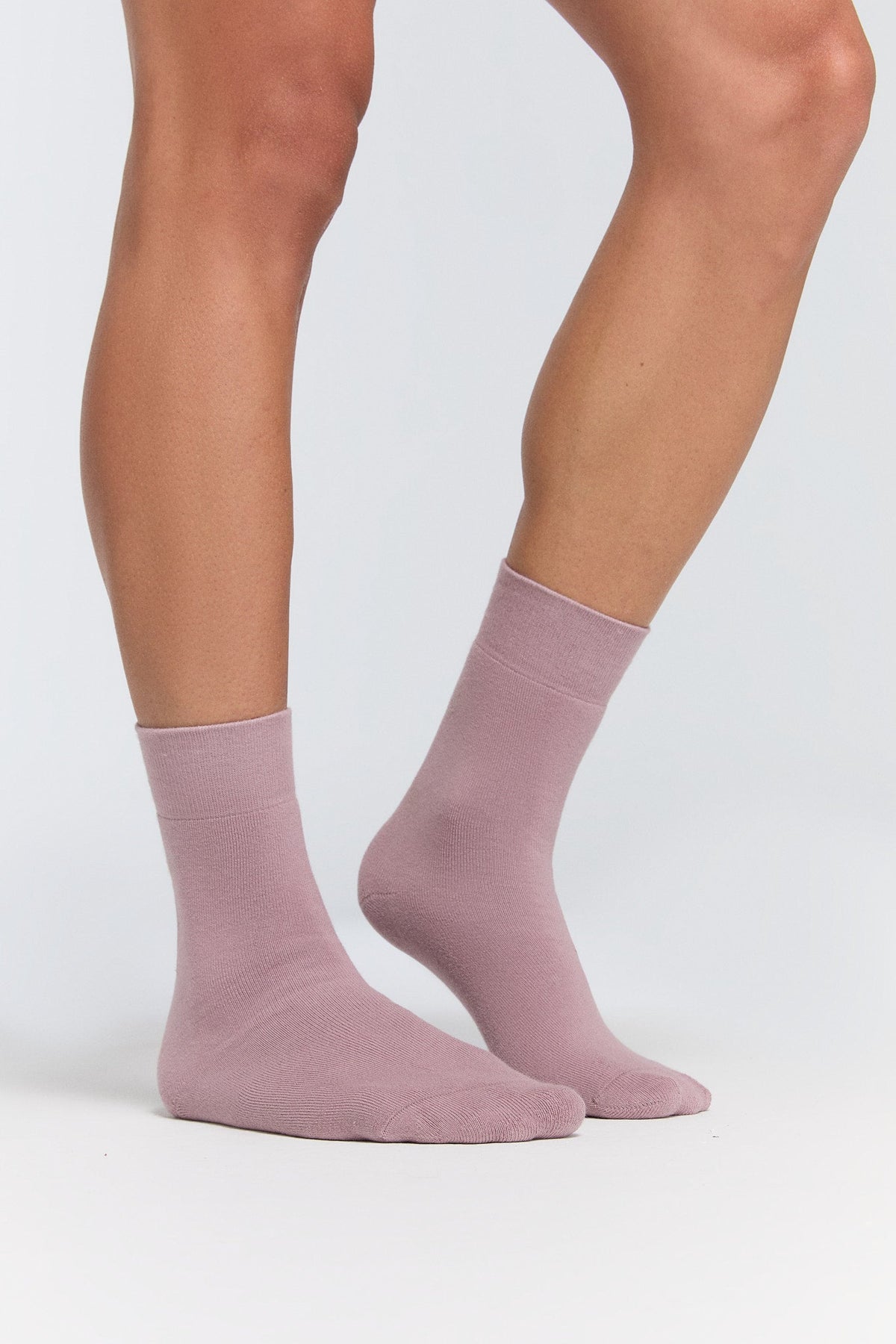 Unisex Towelling Socks, Berry (6 Pair) — Albero Natur, view 2