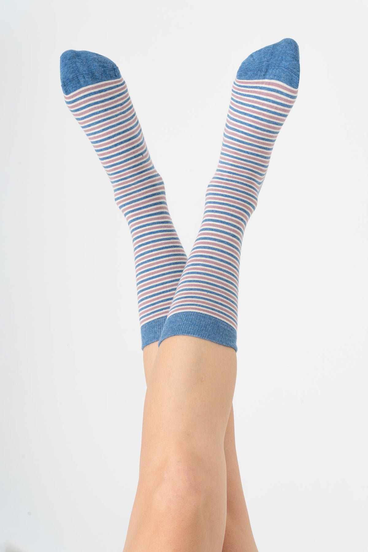 Unisex Socks, Jeans-Melange-Berry-Natural (6 Pair) — Albero Natur