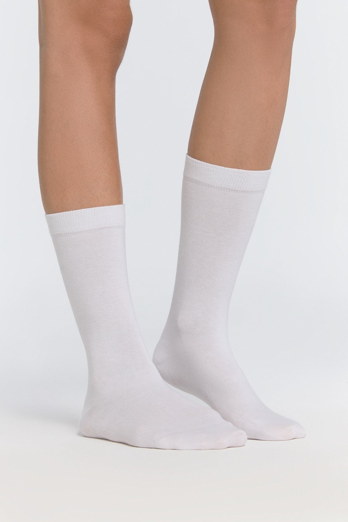 Unisex Socks, Natural White (6-Pack)
