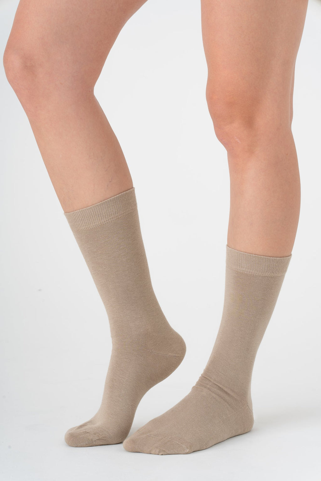 Unisex Socks, Sand (6-Pack)