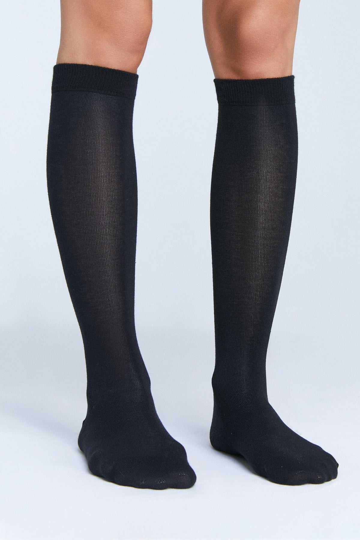 Unisex Knee Socks, Black (6-Pack) — Albero Natur, view 3