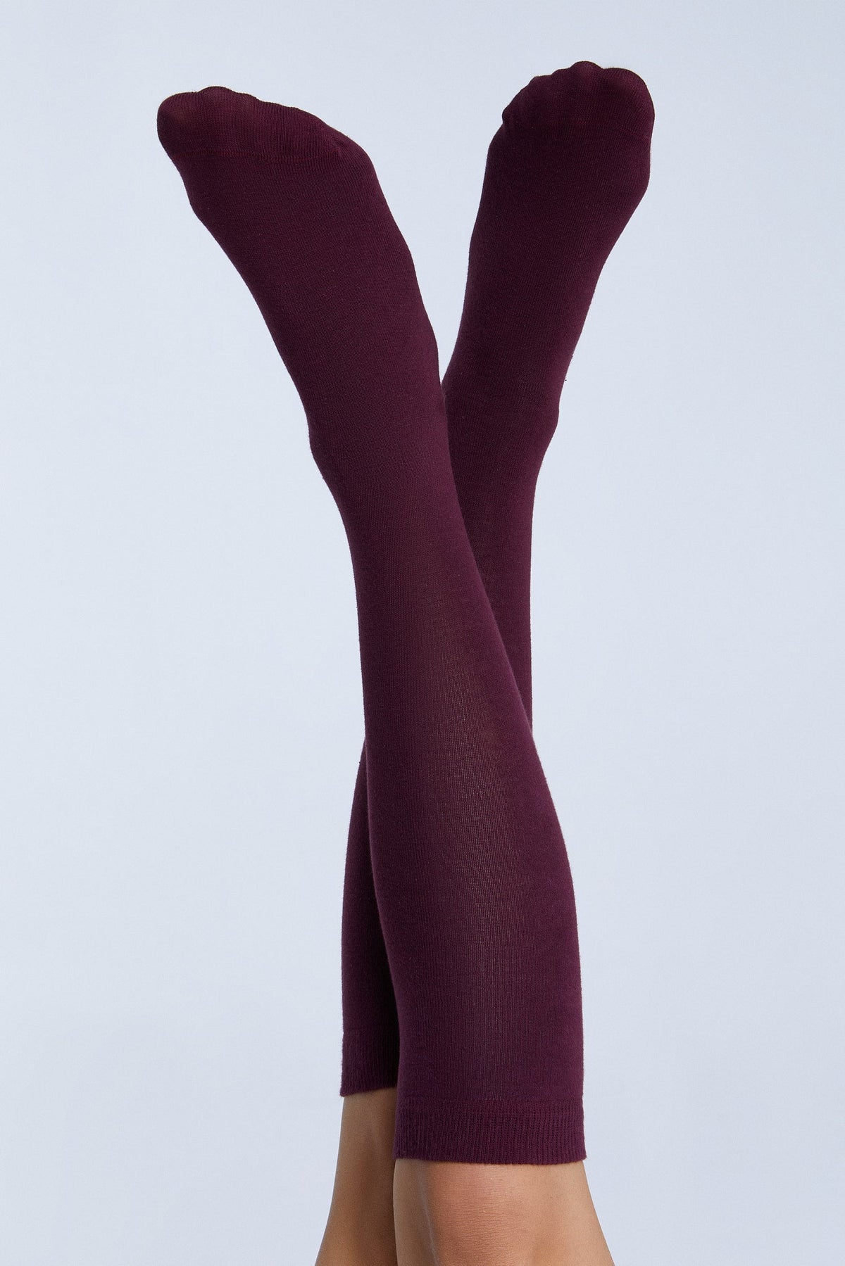 Unisex Knee Socks, Bordeaux (6-Pack) — Albero Natur